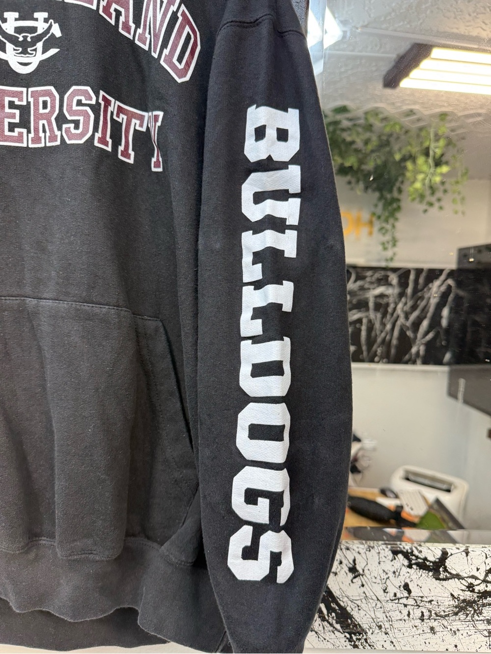 Cumberland Bulldogs black collegiate College university Hooded Sweatshirt - Picture 3 of 6